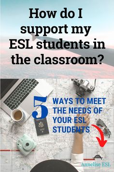 a poster with the words how do i support my esl students in the classroom?