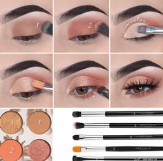 Eyeshadow Tutorial For Beginners, Beginner Eyeshadow, How To Use Makeup, Natural Eye Makeup Tutorial, Makeup Pictorial, Makeup Tip