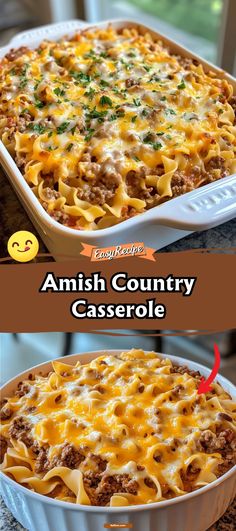 Ground Beef Supper Ideas Easy Dinners, Ground Meat Casserole Easy Dinners, Egg Noodle Beef Casserole, Country Casserole Recipes, Amish Pasta Casserole, Simple Ground Beef Casserole Recipes, Ground Beef And Eggs Recipes For Dinner, Easy Beef Casserole Recipes For Dinner, Holiday Comfort Food