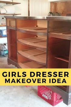 the girl dresser makeover idea is easy to do and it's really cheap