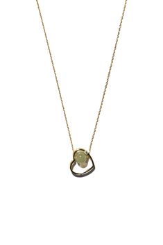 The Maison Heart Necklace is an exquisite one featuring a heart-shaped pendant in gold, adorned with a shimmering zircon that catches the light beautifully. Nestled within the heart is a delicate green jade bead, adding a touch of vibrant elegance. This necklace is crafted with meticulous attention to detail, combining the luxurious glow of gold with the rich hue of jade and the sparkle of zircon. This unique blend of elements creates a captivating piece that stands out, making it perfect for any occasion. Avoid knocking against hard surfaces. Jade pieces are brittle and will break when hit with hard objects. Make sure that you take off your jewelry before you go swimming in a pool or hot tub. If you’re handling dirt and soil, quartz dust in soil is abrasive to the stone. Avoid cleaning yo Dad Jewelry, June Birthstone Jewelry, Gifts For New Mums, Pearl Jewellery Earrings, Pin Jewelry, Jade Beads, Green Jade, Mens Jewelry Bracelet, June Birth Stone