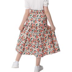 Look no further than the maxi skorts skirt for girls! Made from soft, breathable polyester material, this skirt features a high-waisted design, button front, and belt for a stylish and comfortable fit. With its ruffle detail, knee-length design, and loose fit, this skirt is perfect for daily wear, beach trips, parties, and family gatherings.Your little princess will look absolutely stunning in this maxi skirt for girls! Made from high-quality, stretchy polyester material, this high-waisted skirt Midi Skirt With Pockets, High Waist Long Skirt, Beach Trips, Maternity Skirt, Long Skirts, Mesh Skirt, Tier Skirt, Toddler Girl Outfits, Skorts