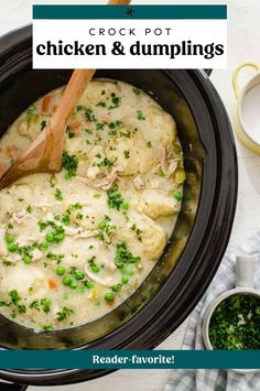 Crock Pot Chicken and Dumplings Chicken And Dumplings From Scratch, Freezer Meals Recipes, Crock Pot Chicken And Dumplings, Dumplings From Scratch, Thriving Home, Baked Chicken Recipes Easy, Crock Pot Chicken, Easy Baked Chicken