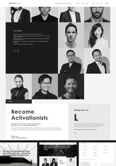 the website is designed to look like it has many different people on it, including men and women