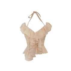 Sporty Chiffon Ruffle Blouse – L'Oeuvre Lace Shrug, Shrug Cardigan, Chiffon Ruffle, Sheer Chiffon, Pink Blouse, Ruffle Top, Off Shoulder Blouse, Off Shoulder