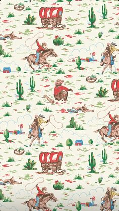 Cath Kidston Wallpapers Aesthetic Picture Cowboy Western Vintage Cowboy Wallpaper, Vintage Western Wallpaper, Cowboy Wallpaper Iphone, Iphone Picture, Horse Cute, Doodle Wallpaper, Aesthetic Western