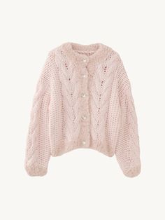 Indulge in warmth and elegance with the Bianca Cozy Knit Cardigan in soft pink. This luxurious cardigan is designed to keep you stylishly warm with its thick, knitted texture and detailed design. The fluffy finish along the front and cuffs adds a chic touch, while the pearl-adorned buttons give it a sophisticated flair. Whether you're lounging at home or stepping out for a casual day, this cardigan provides the perfect combination of comfort and style. Details: Bianca Cozy Knit Cardigan in Pink