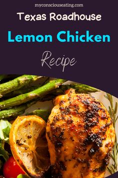 Lemon Chicken on a plate Roadhouse Recipes, Texas Roadhouse Recipes, Lemon Chicken Recipe, Lemon Butter Sauce, Texas Roadhouse, Lemon Slices, Steamed Vegetables, Crusted Chicken, Simply Irresistible