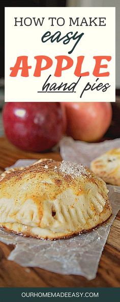 Apple pie is a staple in the fall, but it's really messy for toddlers! Use this recipe to make mess-free apple hand pies that everyone can enjoy. They are perfect as a semi portable treat, and have less mess than cutting a slice of pie for them. It's the perfect kid-friendly treat. Best Apple Recipes, Pies Recipes, Slice Of Pie, Apple Hand Pies, Easy Apple Pie, Popular Food, Awesome Recipes, Scrumptious Desserts