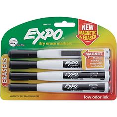 expo dry erase markers, set of 3