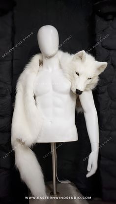 Wolf Head Cloak, Wolf Pelt Cloak, Wolf Pelt, Style Mantle, Spirit Costume, Adopt Idea, Leather Armor, White Wolf