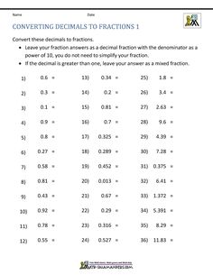 the worksheet for adding fraction numbers to fractions is shown in this image