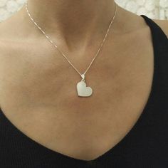 925 Silver Heart - Heart Necklace - Heart Charm - Heart Pendant - Love Necklace - Dainty Necklace - Women Charm- Girl Necklace- Gift For Her . . . . . . . . . . . . . . . . . . . . . . . . . . . . . . . . . . . . . . Looking for a thoughtful gift for your loved one? You will love this high quality 925 Sterling Silver Heart Necklace. This is a perfect gift for your girlfriend or wife. This lovely Sterling Silver Heart Charm Necklace necklace is made to order. Purchase one for your mom or anyone s Sterling Silver Heart Charm Pendant Necklace, Sterling Silver Heart Beads Pendant Necklace, Sterling Silver Heart Pendant Necklace With Charms, Sterling Silver Heart Charm Necklace For Her, Silver Beaded Heart Pendant Necklace, Engraved Sterling Silver Heart Pendant Necklace, Heart-shaped Sterling Silver Charm Necklace, Sterling Silver Heart Charm Necklace As Gift For Her, Sterling Silver Heart Beads Necklace As Gift For Her