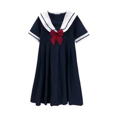 Kawaii Navy Dress PN3066 ●Material: Cotton . ●Size: Shoulder:35 cm,Bust:86 cm,Length:90 cm,Sleeve:22 cm,Waist:43 cm (Please allow 1-3cm differs due to manual measurement.As different computers display colors differently,the color of the actual may vary slightly from the above images.Thanks for your understanding.) ●About Shipping: We attach great importance to the orders of each customer and parcel delivery. 1.Processing time: 2-3 business days. 2.Shipping time: 10-15 business days to US, please allow 3-4 weeks shipping to other country.(Shipping times can be affected by variable customs clearance times or public holidays.) Preppy Dress, Dress Kawaii, Preppy Dresses, Sailor Dress, Pleated Mini Dress, Sweet Dress, Harajuku Fashion, College Fashion, Navy Dress