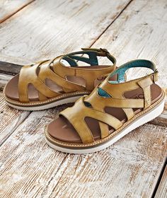 Women's Sundeck Sandal Ladies Sandals, Comfortable Sandals With Leather Sole, Medium Width, Adjustable T-strap Sandals With Leather Sole For Summer, Summer Double Strap Sandals With Cork-bed Midsoles, Leather T-strap Sandals With Rubber Sole For Beach, Adjustable T-strap Sandals With Leather Sole, Light Golden Brown, New Woman, Gladiator Sandals