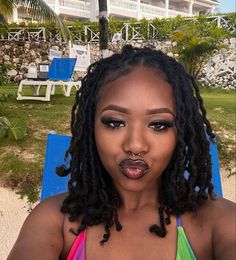 Unique Loc Styles Short, Layered Locs, Loc Sizes, Braided Locs, Dreads Black Women, Locs Black Women, Women Locs, Loc Inspiration