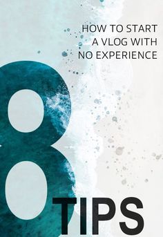 the cover of 8 tips to start a vlog with no experience, including an ocean wave