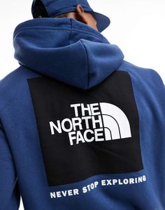 Hoodies & Sweatshirts by The North Face Laid-back looks Branded design Drawstring hood Long sleeves Pouch pocket Regular fit Never Stop Exploring, Blue Fashion, Pocket Pouch, North Face, The North Face, Asos, Pouch, Long Sleeves, Sweatshirts Hoodie