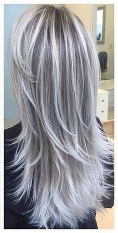 Silver Blonde Hair, Gorgeous Gray Hair, Grey Hair Inspiration, Beautiful Gray Hair, Silver Highlights, Going Grey, Silver Hair Color, Cheap Human Hair