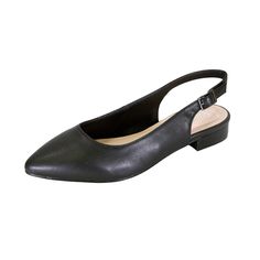 PEERAGE Macy women's wide width leather pointed-toe slingback flat is the perfect option for casual or work attire. This ladies' 0.5-inch leather stack heel adjustable slingback provides all day comfort and support to tackle both professional work environments and casual everyday life. Features: Wide (W) Leather Rubber Sole 0.5" Low-Heel Cushioned Insole Maximum Traction Outsole Questions? Contact Us Anytime Casual Leather Flats, Wide Width Heels, Dressy Flats, Macys Women, Slingback Flats, Wide Width Shoes, Leather Flat Shoes, Comfort Shoes, Comfy Shoes