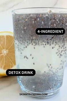 try this easy 4 ingredient detox drink for weight loss that is packed with fiber, protein, healthy fats, and vitamin C. Morning Detox Water, Lemon Juice Benefits, Seeds Benefits, Chia Seeds Benefits, Detox Salad, Honey Benefits, Detox Water Recipes, 4 Ingredient, Organic Honey