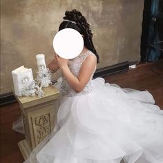 The Dress Is In Good Condition Only Used For A Couple Hours Wedding Dresses For Kids, Dresses For Kids, First Communion Dress, First Communion, Kids' Dresses, White Silver, A Couple, Colorful Dresses, The Dress