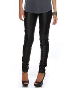 would love a pair of leather pants Lulu Pants, Shiny Pants, Trousers For Women, Black Leather Pants, Shiny Leggings, Bb Dakota, Pants Jeans, Pants Trousers, Fashion Lover