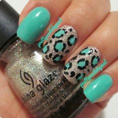 Nails With Silver Glitter, Do It Yourself Nails, Nails With Silver, Tufted Pillow, Unghie Sfumate, Teal Nails, Nails Polish, Black Nail