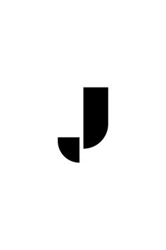 a black and white photo of the letter j