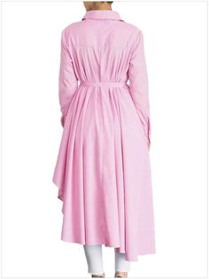 DESCRIPTION SKU: TO1000C1930 Brand Name: Toadds Material: Polyester Thickness: Regular Sleeve length: Long sleeve Collar&neckline: Lapel Package Included: dress/1 Season: Autumn SIZE CHART(cm) SIZE Bust Waist Length s 94 110 114 m 98 114 115 l 102 118 116 xl 106 122 117 2xl 110 126 118 All dimensions are measured manually with a deviation of 1 to 3cm. Long Sleeve Cotton Pleated Dress, Solid Color High-low Hem Spring Dress, Plain Long Sleeve Midi Dress For Fall, Long Sleeve Plain Midi Dress For Fall, Spring Office Dresses With Asymmetrical Hem, Solid Long Sleeve Midi Dress For Office, Pink Long Sleeve Office Dress, Pink Long Sleeve Dress For Office, Spring Midi Dress With Long Sleeves In Solid Color