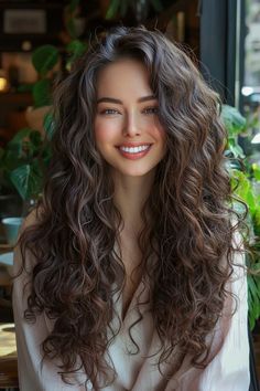 Long Wavy Hairstyles Natural, Wavy Hairstyles Short, Long Wavy Hair Natural, Hair Growth Naturally, Hair Care Routine Daily, Long Layered Curly Hair, Curly Hair Model, Long Curly Hairstyles, Woman With Curly Hair