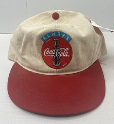 Cool vintage hat. There are a few stains and wear. Please review photos for condition. Thanks for looking! Have an amazing day! Vintage Snapback Hat For Fan Merchandise, Red Vintage Cotton Hat, Vintage Soft-washed Hat With Curved Bill, Vintage Red Snapback Hat, Vintage Pre-washed Baseball Cap With Curved Bill, Have An Amazing Day, Vintage Coca Cola, Embroidered Hat, Vintage Hat