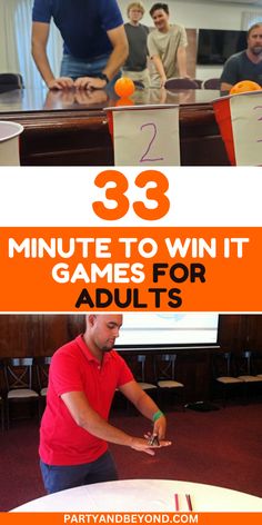 Keep the energy high with these 33 high-energy *Minute to Win It* games! From fast-paced challenges like “Cup Stack” and “Balloon Pop” to silly tasks like “Penny Tower” and “Noodle Pickup,” these games are perfect for keeping the fun rolling at any party or gathering. Whether you're competing solo or in teams, these quick and exciting games are sure to keep everyone moving, laughing, and engaged for hours!  #MinuteToWinIt #PartyGames #FunChallenges #HighEnergyGames #GroupGames Minute To Win It Team Building, M&m Minute To Win It Games, Group Minute To Win It Games, Easy Minute To Win It Games, Minute To Win It Games For Teens, Relay Games, Party Games For Adults