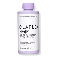 No.4P Blonde Enhancer Toning Shampoo - OLAPLEX | Ulta Beauty Olaplex Blonde, Olaplex Shampoo, Shampoo For Gray Hair, Hair Repair Treatments, Shampoo Brands, Vegan Hair Care, Shampoo And Conditioner Set, Hair Kit, Toning Shampoo