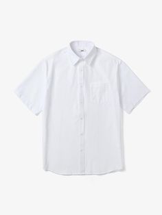 Composition : COTTON 100%Country of Origin : Republic of Korea White Short Sleeve Button Down, Summer Everyday Shirt With Placket, Summer Cotton Camp Shirt For Workwear, Summer Cotton Camp Shirt For Work, Cotton Camp Shirt With Short Sleeves For Daywear, Collared Short Sleeve Cotton Shirt For Daywear, Casual Cotton Camp Shirt For Daywear, Collared Cotton Short Sleeve Shirt For Daywear, Cotton Short Sleeve Shirt For Daywear