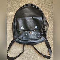 New, Never Used Black Cat Mini Backpack. Adjustable Straps, Main Compartment, And One Front Pocket With Magnet Closure. Will Fit Adult Or Child. #Minibackpack #Backpack #Cat #Black Trendy Backpack With Cat Design For Daily Use, Trendy School Backpack With Cat Design, Trendy Cat Design Backpack For Daily Use, Trendy School Shoulder Bag With Cat Design, Black School Backpack With Cat Design, Trendy Cat Design Shoulder Bag For School, Black Cat Design Backpack For School, Back To School Bag With Cat Design, Black Cat Design School Backpack