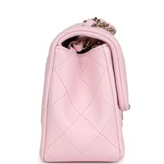 This Chanel Mini Classic Rectangular flap bag is of light pink lambskin leather with light gold tone hardware and has a front flap with signature CC turnlock closure, rear half moon pocket, single interwoven light pink leather and light gold chain link shoulder/crossbody strap.Delivery 5-8 or 10-15 working days Please note that during high season and Sale period, delivery times may be affected We accept payment with a Credit card, Debit card, or PayPal.Note: Our Items are totally New High quality Brand Inspired Refurbished. Please make sure you are well aware of it before buying any of the Item. T&C's Apply in case of refunds.Please send us message on below chat to confirm availability. We will send the Refurbished Model in case you place an order with us. Enjoy Shopping.Always Send Us mes Pink Leather Double Flap Bag, Pink Leather Shoulder Bag With Cc Turnlock Closure, Elegant Pink Flap Bag With Cc Turnlock Closure, Luxury Pink Double Flap Bag, Elegant Pink Double Flap Bag, Pink Leather Bag With Cc Turnlock Closure, Luxury Pink Flap Bag, Pink Leather Flap Bag With Gold-tone Hardware, Classic Pink Rectangular Flap Bag