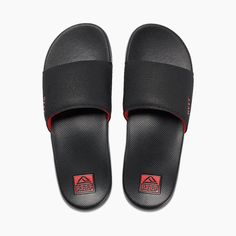 Reef One Slide Sandals | Men's Water Proof Slide On Sandals – 88 Gear Eva Slides With Textured Footbed, Sporty Foam Sandals For Summer, Foam Slides With Removable Insole, Foam Slides With Textured Footbed, Cushioned Slip-on Eva Slides, Slip-resistant Foam Sandals With Open Toe, Cushioned Eva Slip-on Slides, Non-slip Foam Slides For Beach, Cushioned Open Toe Foam Slides