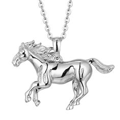 PRICES MAY VARY. ❤Horse Lover Gifts - This horse pendant necklace is constantly inspiring and reminding you as a gift. Horse represents an independent and unruly image, and is the sustenance of people's free spirit. Teach you to new directions to wake up and discover your freedom and power. ❤Made of Quality 925 Sterling Silver, Highly Polished, Advanced Electroplating Technology, Smooth Surface,100% Hypoallergenic, no fading, no allergies. ❤Silver Horse Necklace Suitable Siza : Pendant size：3.2* Horse Lover Gifts, Horse Pendant, Horse Necklace, Silver Horse, Daughter Mother, Horses Pendant, Sister Wife, Gift Graduation, Gifts For Horse Lovers