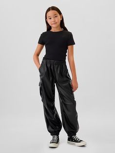 Kids Pull-On Cargo Parachute Pants | Gap Gap Sweatpants With Elastic Waistband For Streetwear, Gap Pants With Elastic Waistband For Streetwear, Gap Streetwear Pants With Elastic Waistband, Gap Bottoms With Side Pockets For Fall, Gap Utility Cargo Pants With Side Pockets, Casual Gap Cargo Pants With Side Pockets, Gap Streetwear Pants With Pockets, Casual Gap Cargo Pants, Relaxed Fit Cargo Pants With Side Pockets By Gap