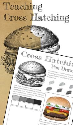 an image of a book with instructions on how to make a cross hatching sandwich