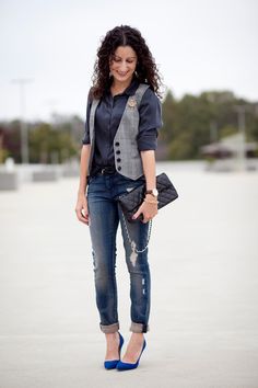 In-Vest-Ment | Alterations Needed Womens Vest Outfit Dressy, Singing Outfits, Outfits With Vests For Women, Grey Vest Outfit, Woman Vest Outfit, Suit Vest Outfits For Women, Vest Outfit Women, Men Vest Outfits, Career Barbie