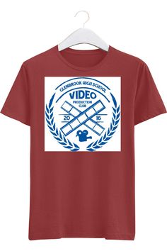 Here is a Official Video Club T-Shirt Design School Videos, Club T Shirt, Movie Lover, Sleek Design, Shirt Design