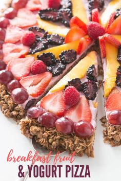 a close up of a pie with fruit on it