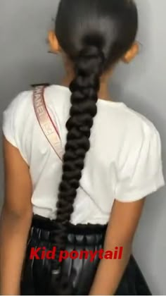 Women Ponytail Hairstyles Black, Lil Girl Ponytails Kid Hairstyles Black, Kids Barbie Ponytail, Kids Weave Ponytail, Ponytail Braid Hairstyles Black Kids, Kids Sleek Ponytail, Black Kids Hairstyles Ponytails, 5th Grade Hairstyles Black, Cute Birthday Hairstyles For Kids