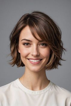 Fine hair? No problem! Discover 20 stylish haircuts that'll add volume and texture to your thin locks. Get inspiration and find the perfect cut for you - Click to explore! 40 Year Old Bob Haircut, Hairstyles For Thinning Hair For Women, Short Hair Cuts For Fine Hair, Fine Hair Bob, Short Hair Inspiration, Dunner Wordend Haar, Chin Length Hair, Hair Inspiration Short, Bob Hairstyles For Fine Hair