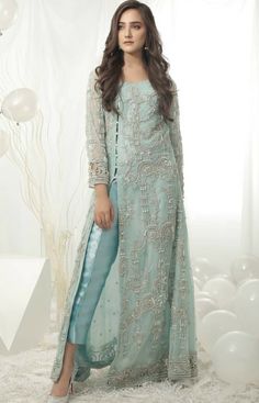 Party Wear Pant Suit For Women, Long Kurti Patterns Designer, Latest Trendy Suit Designs, Party Salwar Suits, Heavy Pakistani Suits Party Wear, Party Wear Evening Gowns, Trendy Dresses Summer, Heavy Dresses