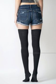 Bundling Set | Ribbed Thigh High Socks Indulge in the luxurious feel of our ribbed thigh high socks, perfectly designed to complement the contours of your legs. Crafted with a soft blend of combed cotton, these socks can be easily pulled up or scrunched down for a stylishly relaxed look. Whether worn as a cozy at-home sock or paired with knee-high boots for a chic over-the-knee style, these thigh high socks are a must-have accessory for the colder season. Details: features: • Lightweight • Allov Thigh High Sock, Black Thigh High, Slouchy Style, Star Sweater, Over The Knee Socks, Thigh High Socks, Knee Socks, Casual Socks, Thigh High