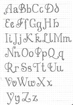 the upper and lower letters are drawn in black ink on a sheet of white paper