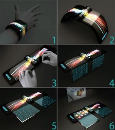 the instructions for how to make an electronic wristband with leds and light strips